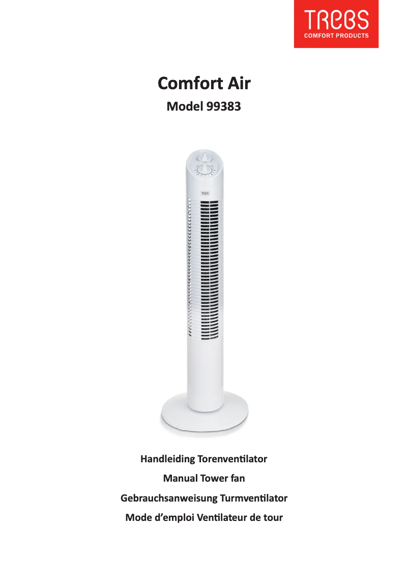 Page 1 de la notice Manuel utilisateur Trebs 99383