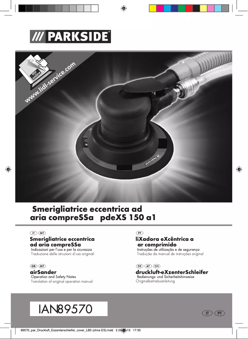 Image de la première page du manuel de l'appareil PDEXS 150 A1