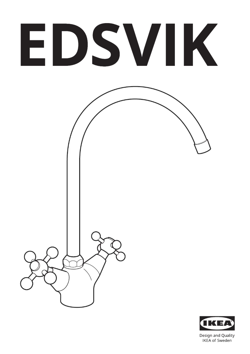 Page 1 de la notice Manuel utilisateur Ikea EDSVIK 304.955.23