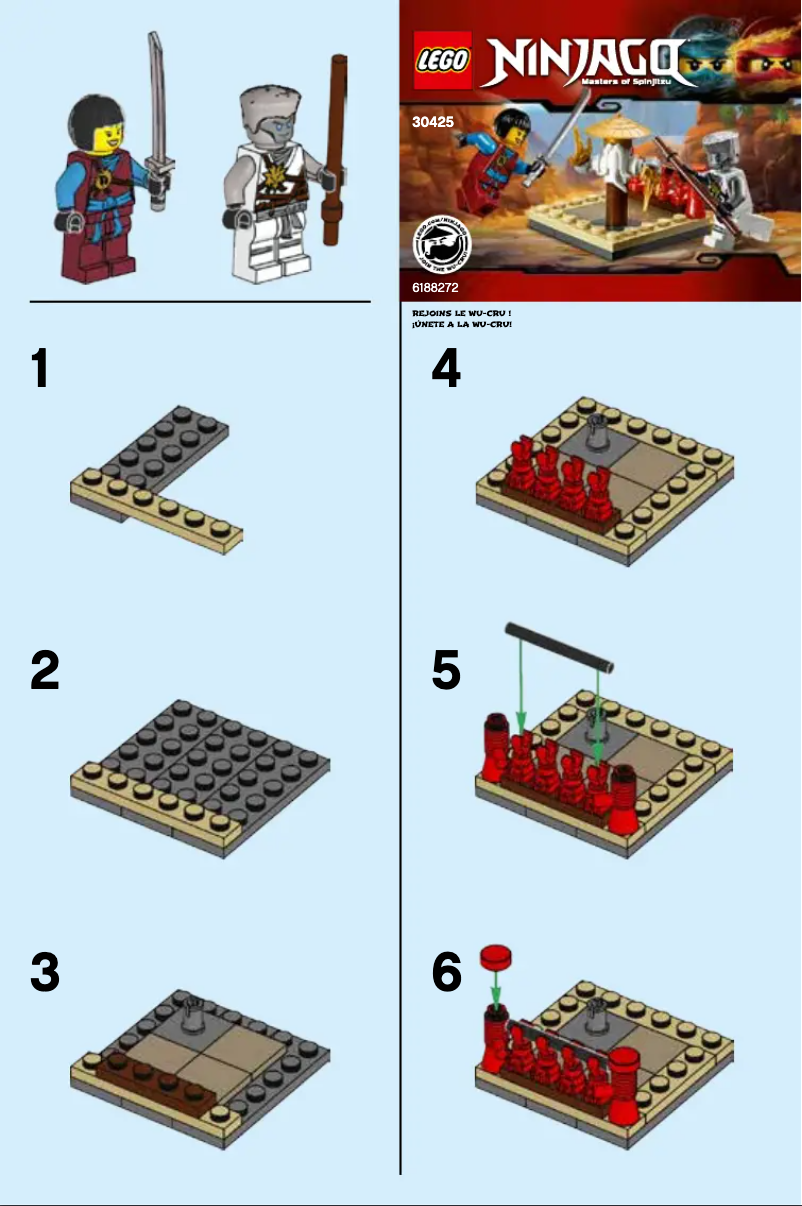 Page 1 de la notice Manuel utilisateur Lego Ninjago 30425