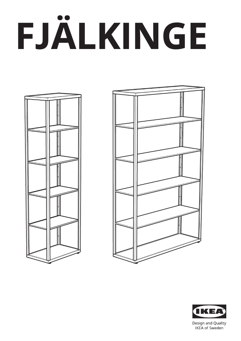 Página 1 del manual Manual de usuario Ikea FJÄLKINGE 602.216.83