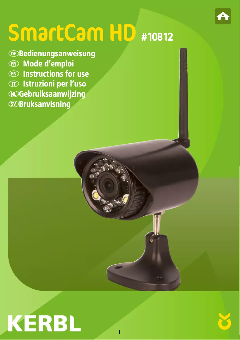 Page 1 de la notice Manuel utilisateur Kerbl SmartCam HD