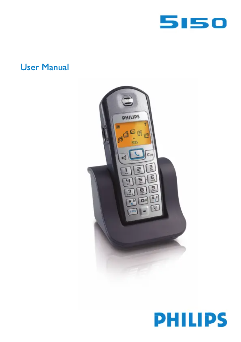 Imagen de la primera página del manual del dispositivo DECT5150S