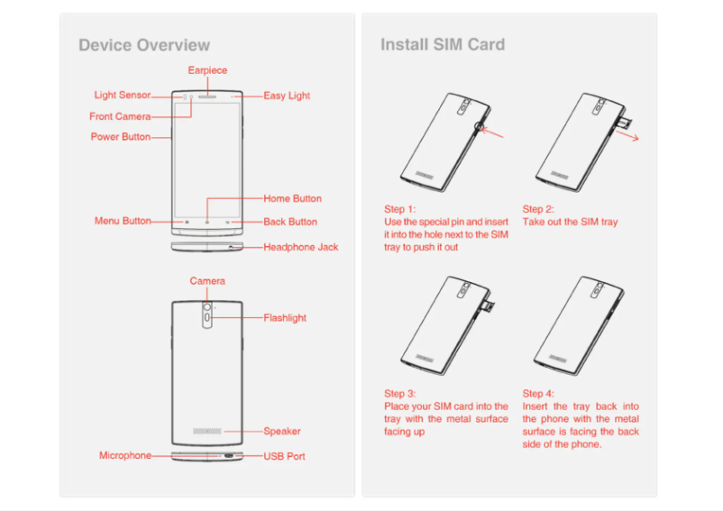 Page 1 de la notice Manuel utilisateur Oppo Find 5