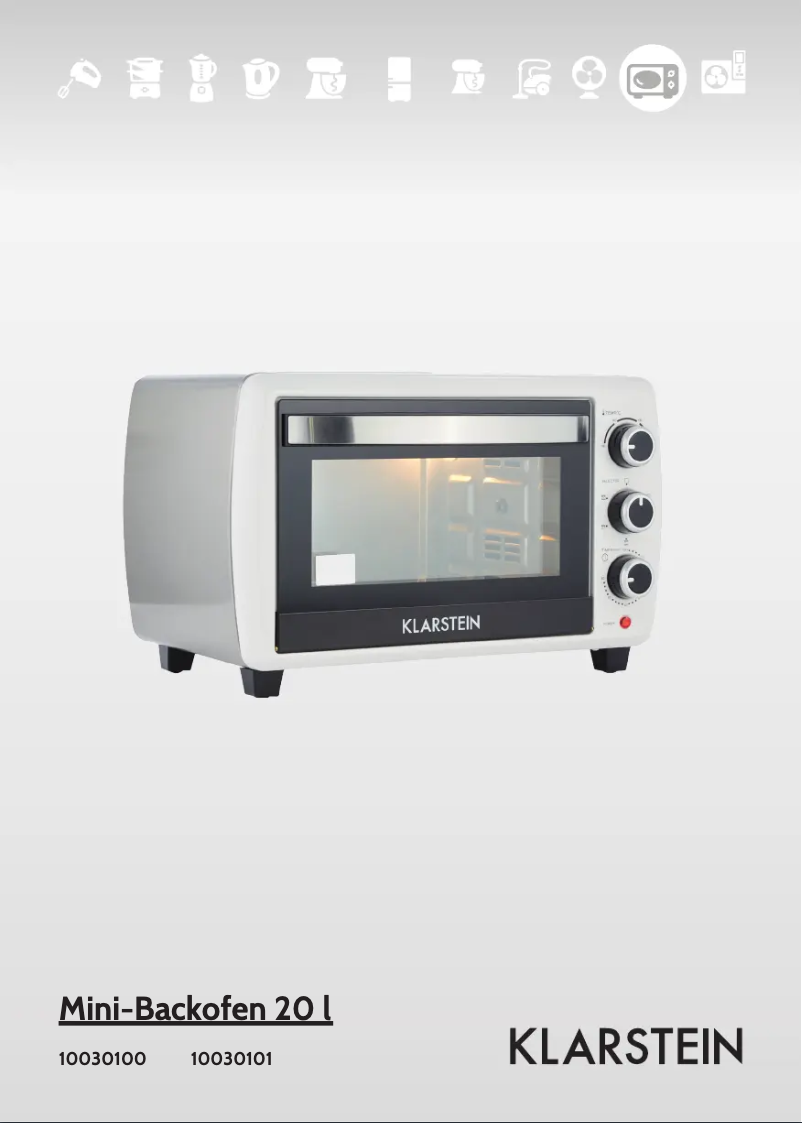 Page n°1 - Manuel utilisateur Klarstein Mini 10030100
