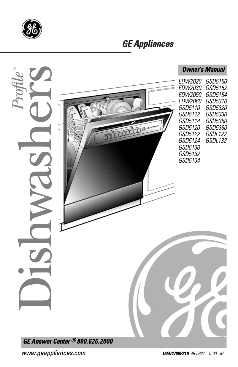 Page n°1 - Manuel d'utilisation et d'entretien GE Profile Triton GSD5150FCC