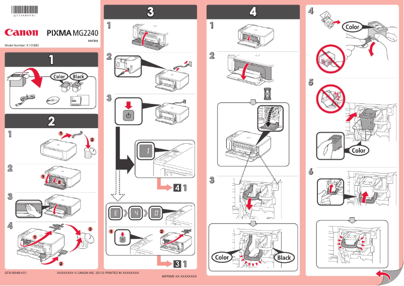 Página 1 del manual Manual de usuario Canon Pixma MG2240