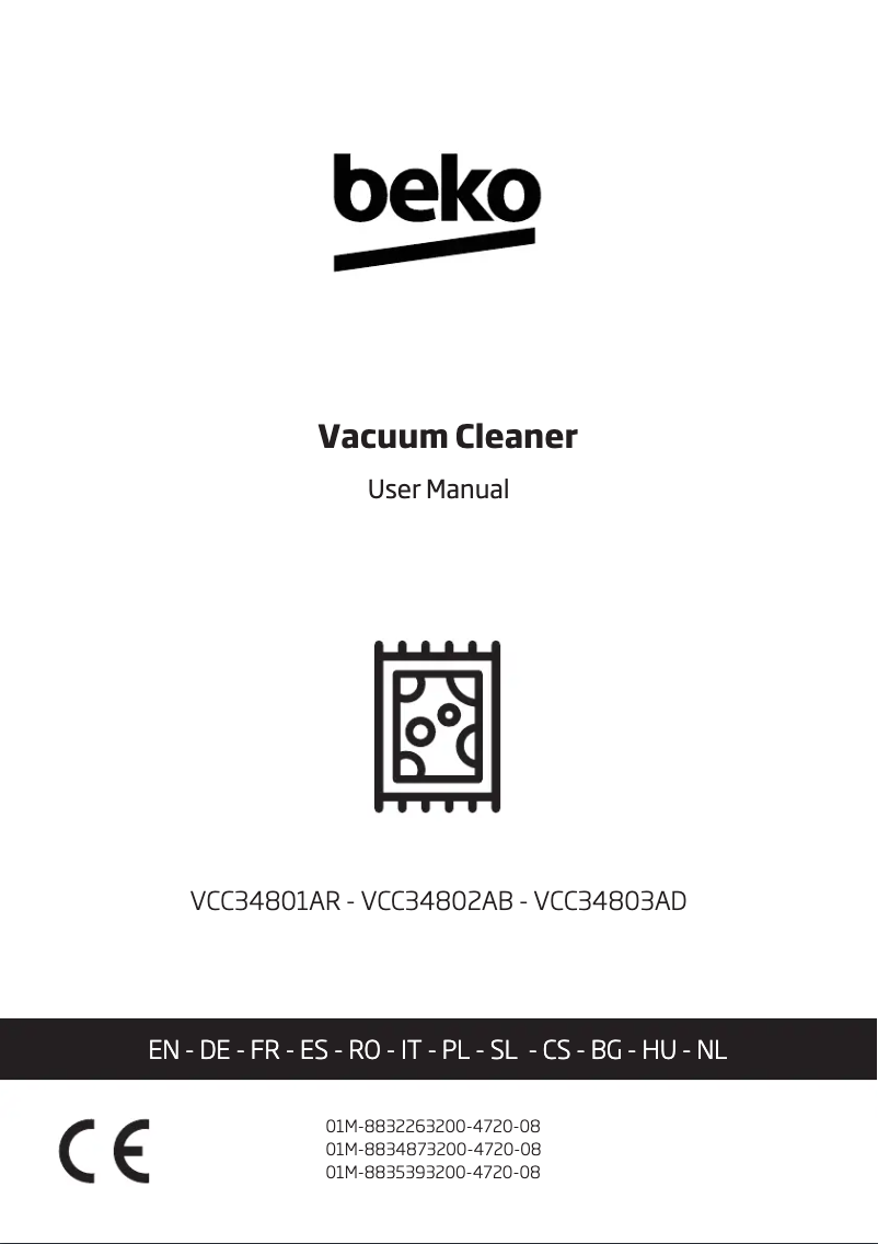 Page n°1 - Manuel utilisateur Beko VCC 34801 AR