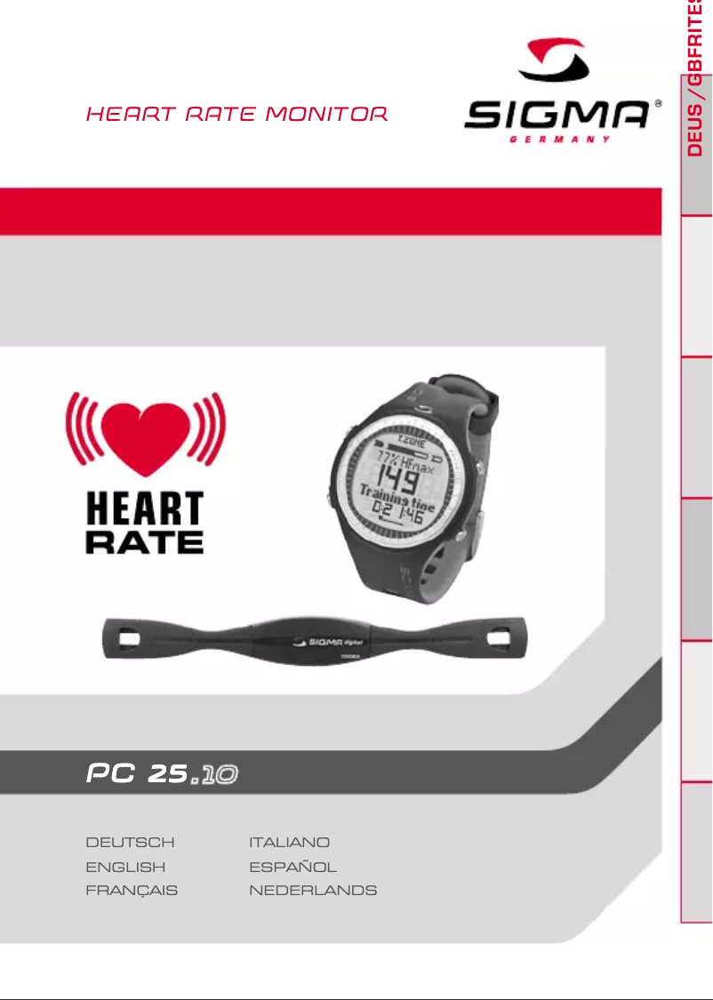 Image de la première page du manuel de l'appareil PC 25.10