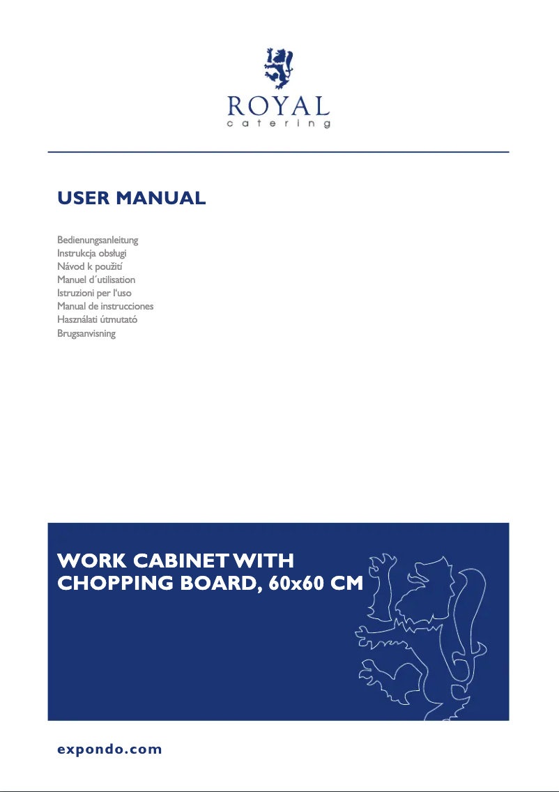 Página 1 del manual Manual de usuario Royal Catering RCBWC-6060