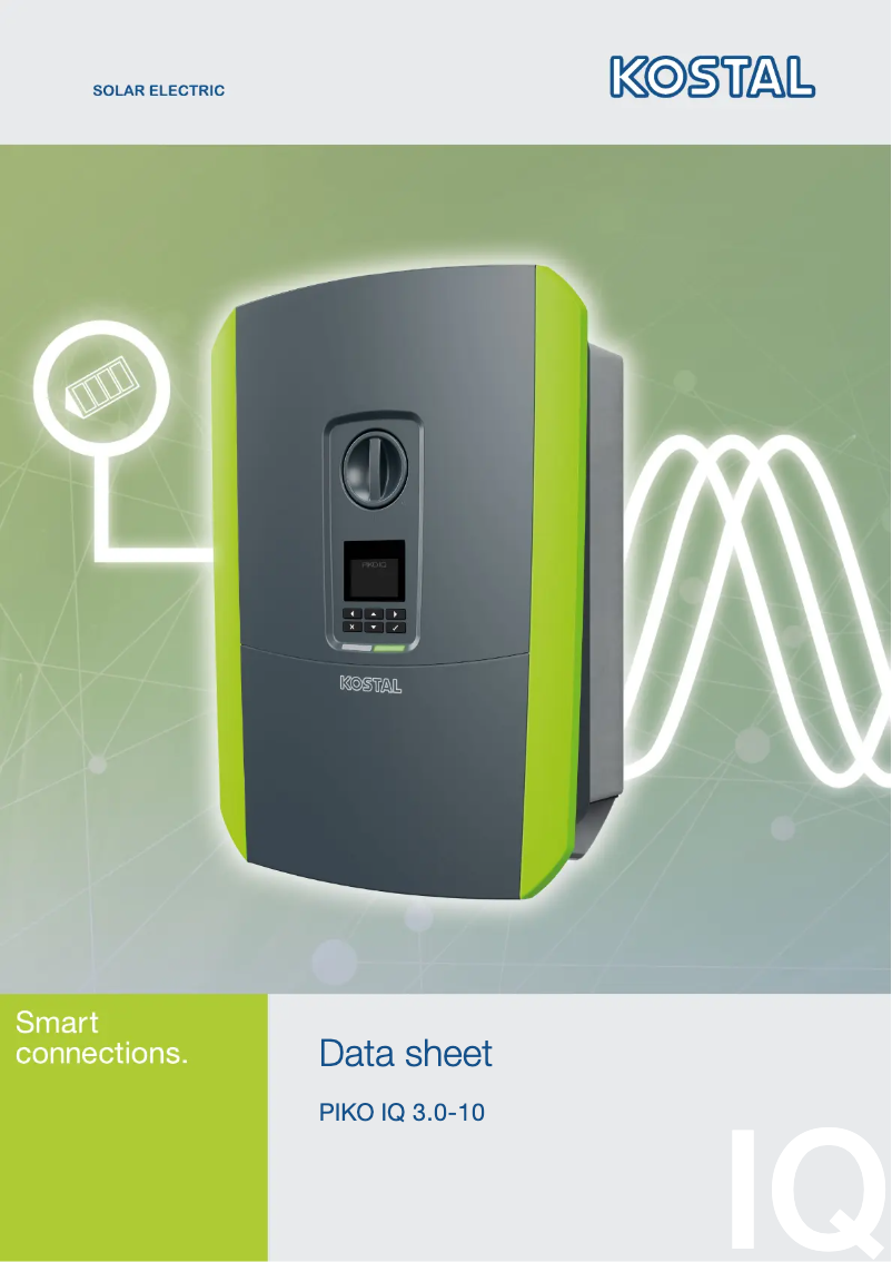 Image de la première page du manuel de l'appareil IQ 3.0