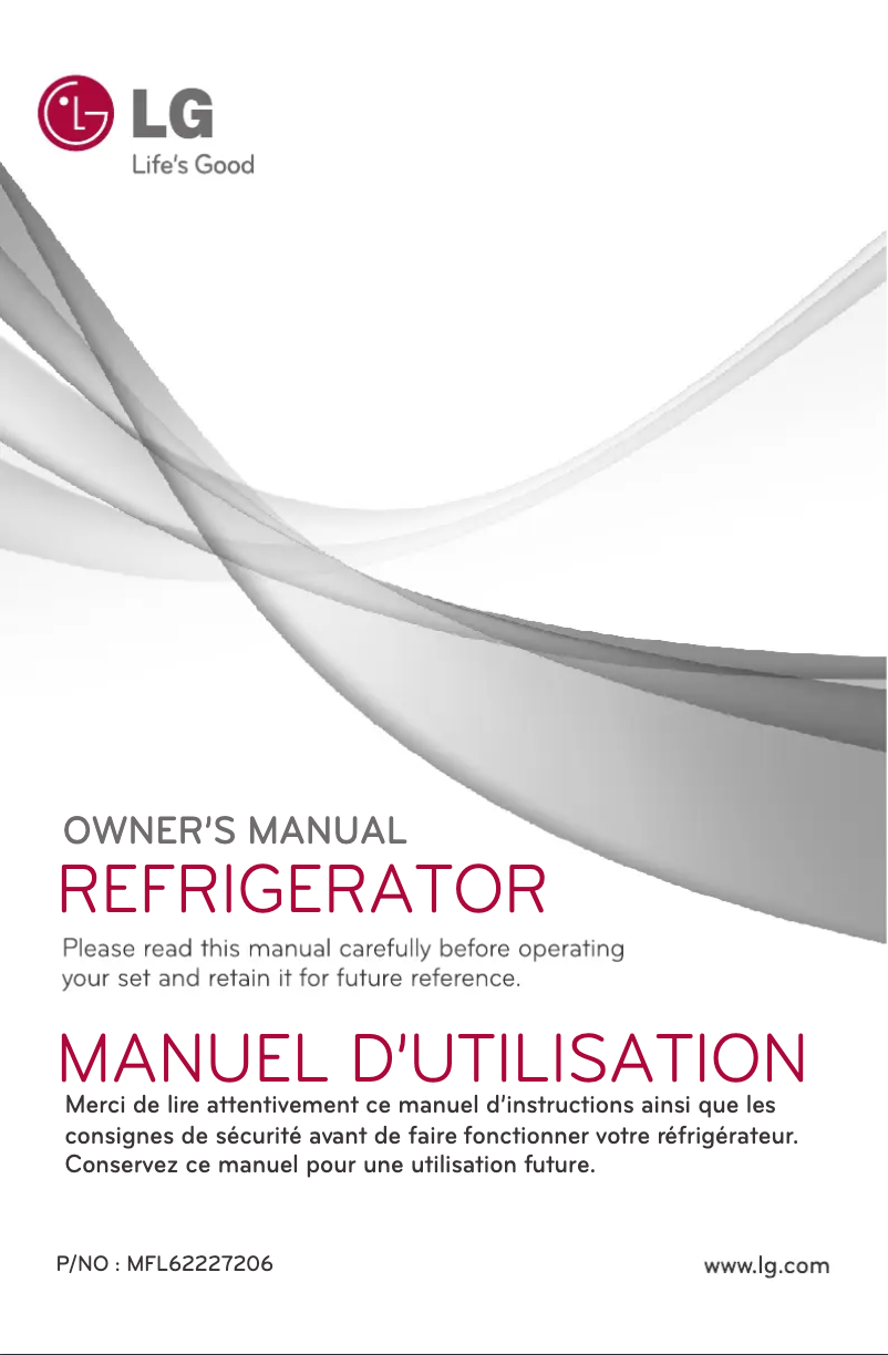 Page n°1 - Manuel utilisateur LG GR-B332RQMC