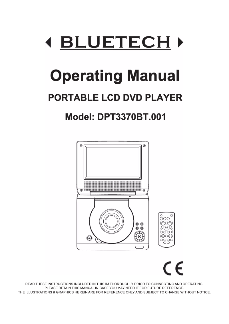 Page n°1 - Manuel utilisateur Bluetech DPT3370BT