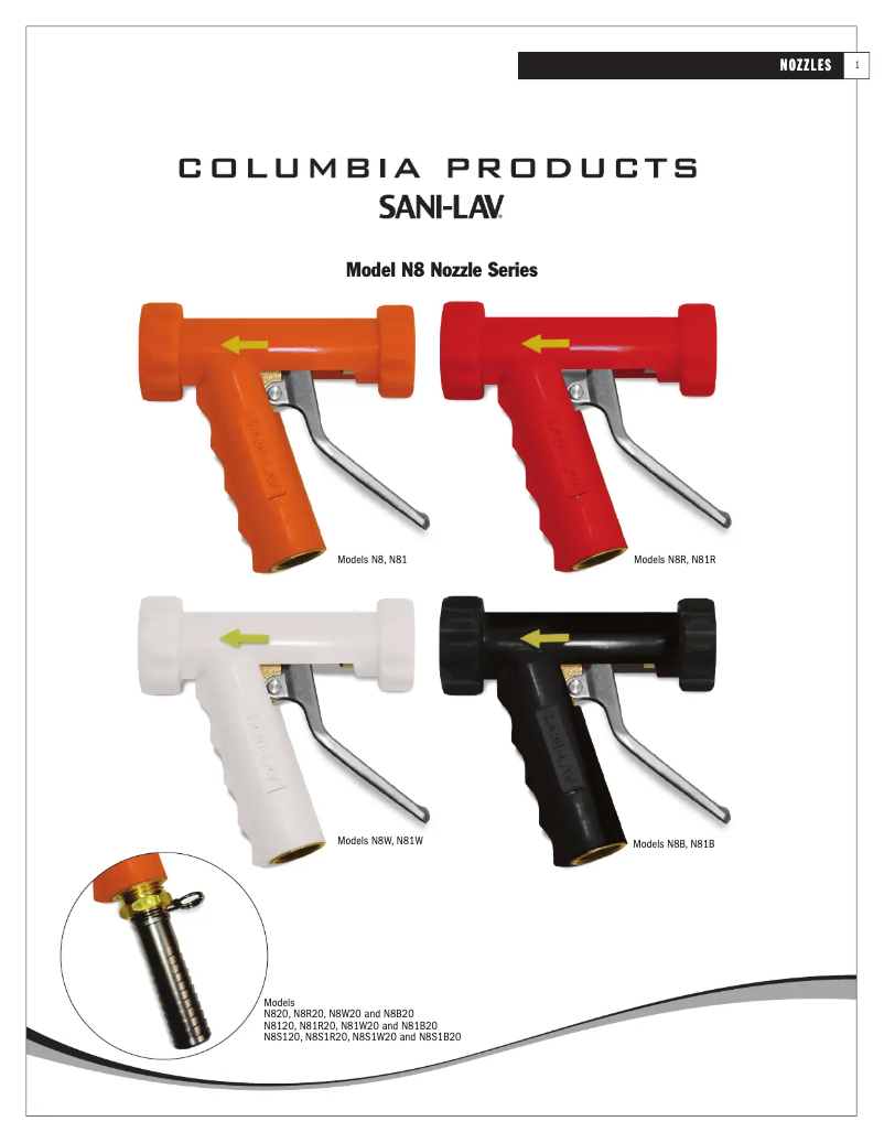 Page n°1 - Manuel utilisateur Sani-Lav N8BC