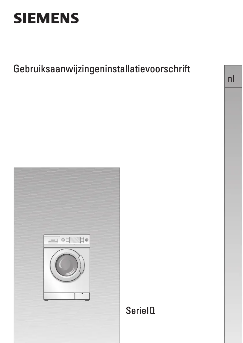 Page 1 de la notice Manuel utilisateur Siemens WIQ1632EU