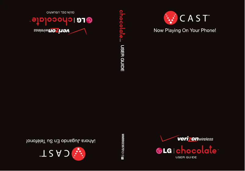 Image de la première page du manuel de l'appareil Chocolate VX8550