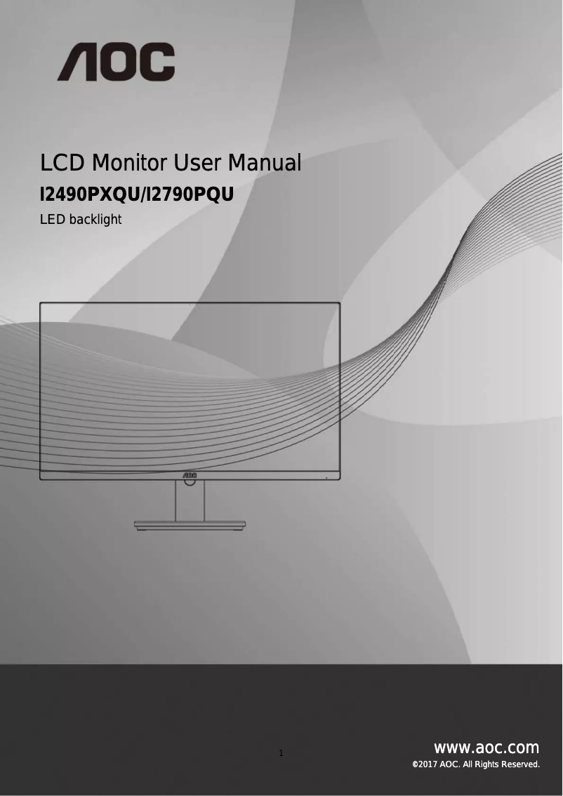 Image de la première page du manuel de l'appareil Pro-line I2790PQU/BT