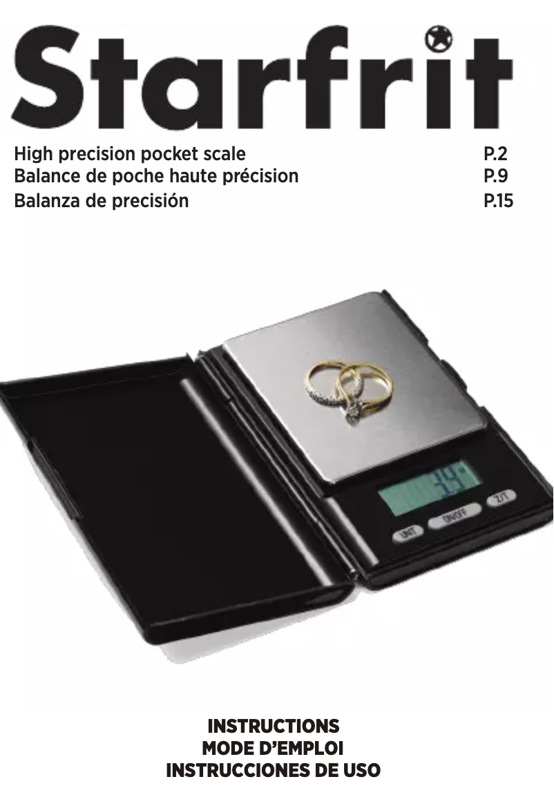 Image de la première page du manuel de l'appareil 092726-006-0000