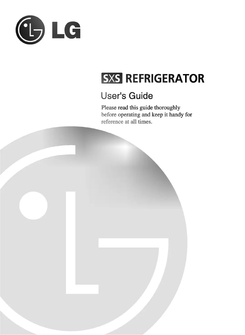 Page 1 de la notice Manuel utilisateur LG GR-B207NGG