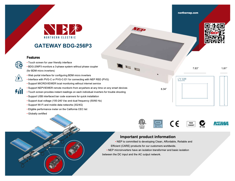 Image de la première page du manuel de l'appareil BDG-256