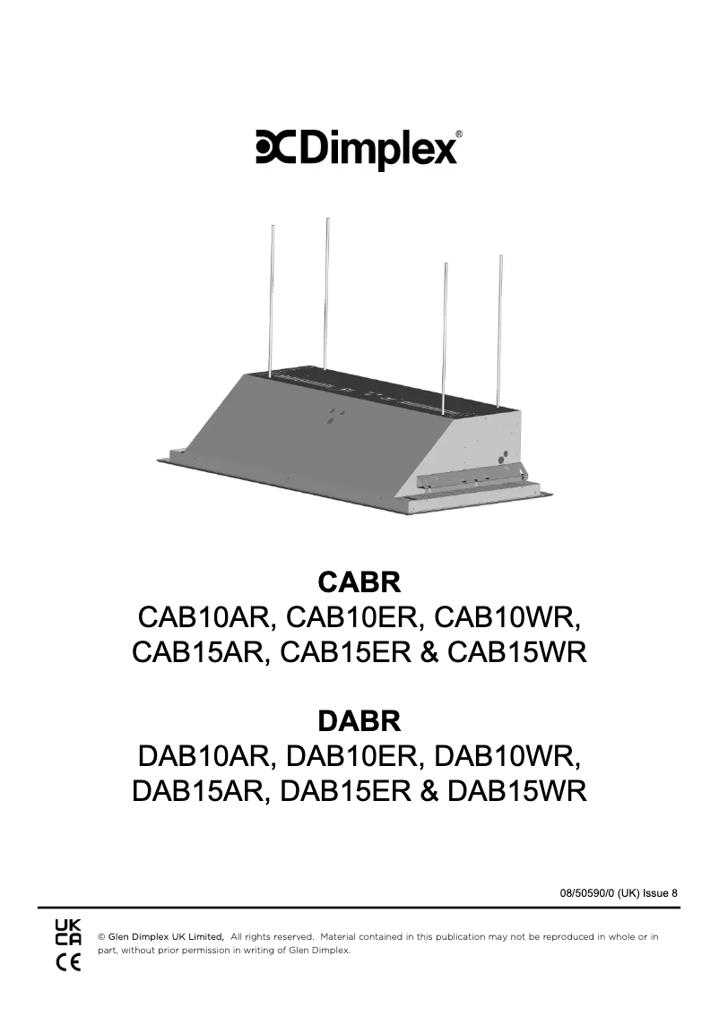 Page n°1 - Manuel utilisateur Dimplex CAB10ER