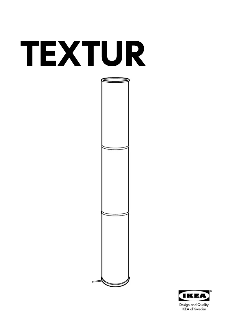 Image de la première page du manuel de l'appareil TEXTUR