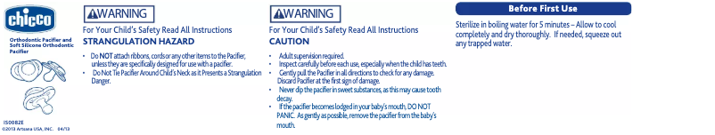 Page n°1 - Manuel utilisateur Chicco Orthodontic