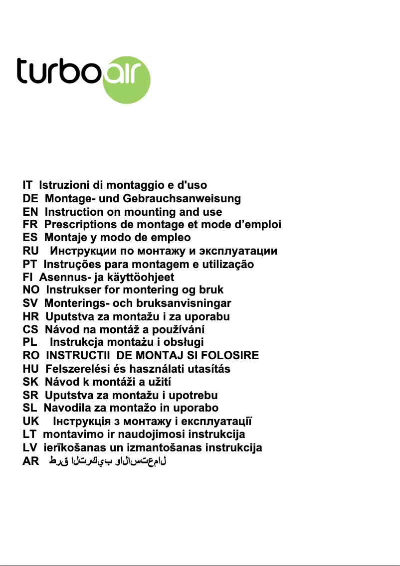 Image de la première page du manuel de l'appareil Aosta IX/A/74