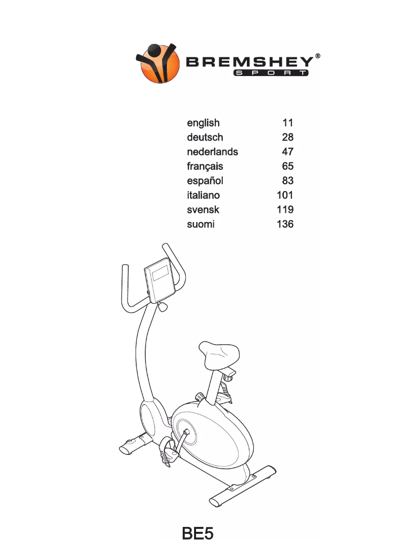 Image de la première page du manuel de l'appareil BE5i