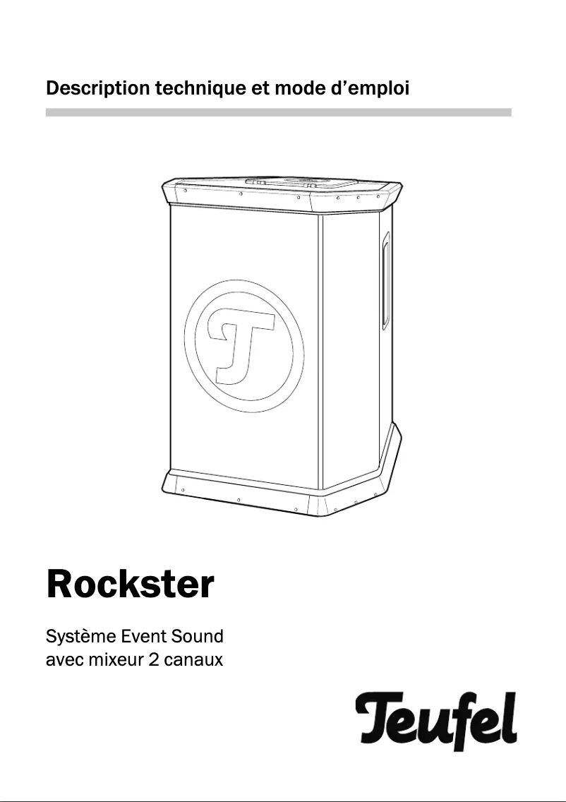 Image de la première page du manuel de l'appareil Rockster