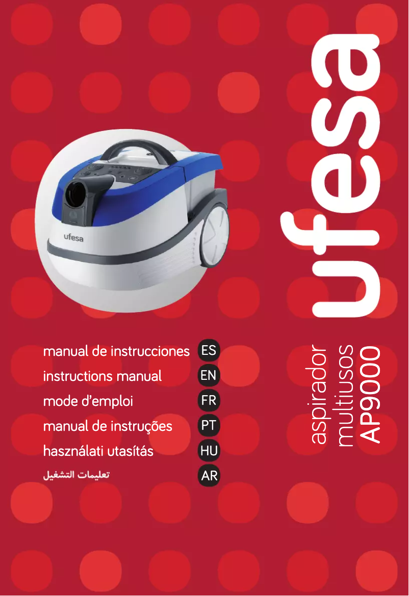 Page 1 de la notice Manuel d'utilisation et d'entretien Ufesa AP9000