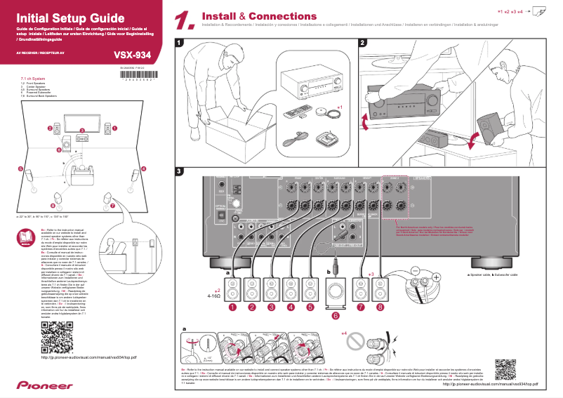 Page n°1 - Manuel utilisateur Pioneer VSX-934