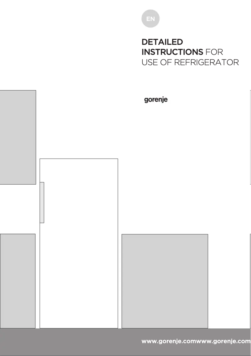 Page n°1 - Manuel utilisateur Gorenje R6192LW