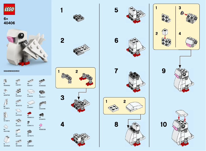 Page 1 de la notice Manuel utilisateur Lego Human Rights Day 40406