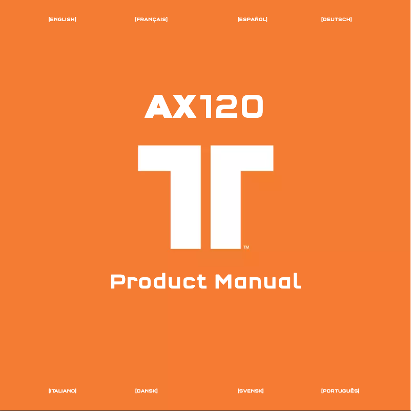 Image de la première page du manuel de l'appareil AX120