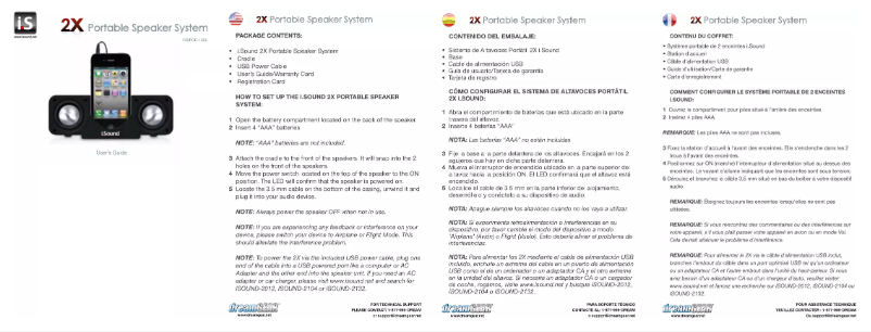 Page 1 de la notice Manuel utilisateur i.Sound DGIPOD-1559