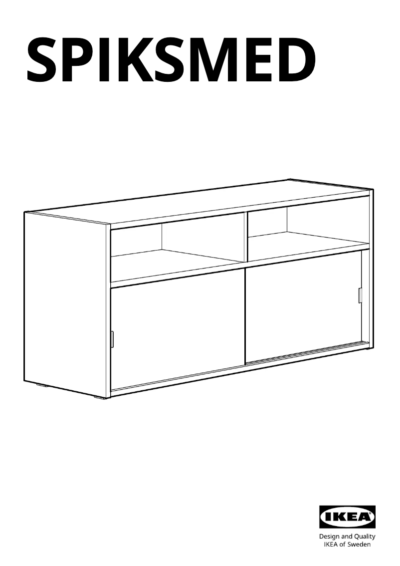 Page 1 de la notice Manuel utilisateur Ikea SPIKSMED 505.208.71