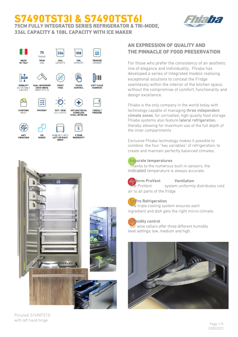 Image de la première page du manuel de l'appareil S7490TST3IA