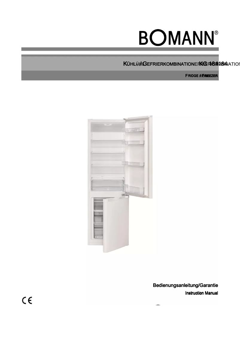 Image de la première page du manuel de l'appareil KG 184