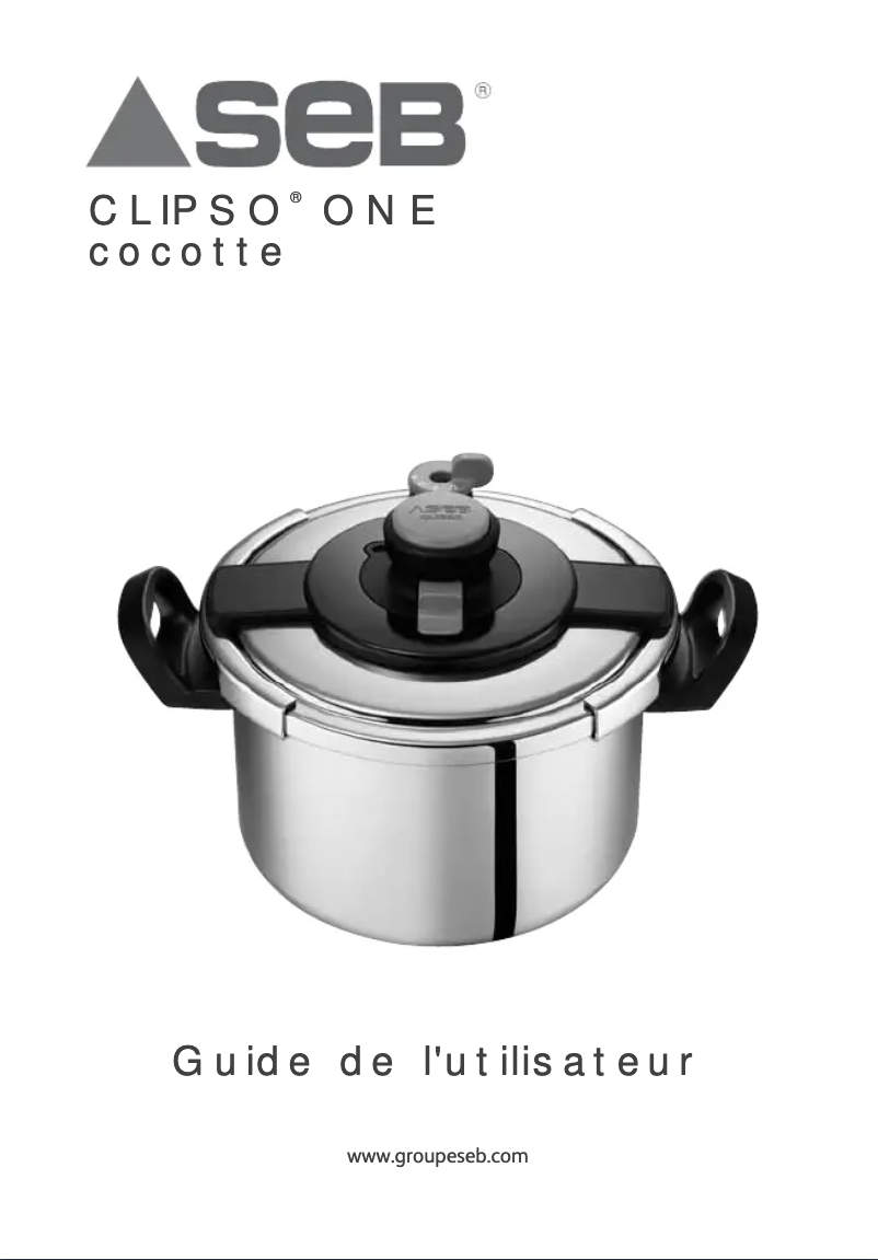 Page 1 de la notice Manuel utilisateur SEB Clipso One P42406