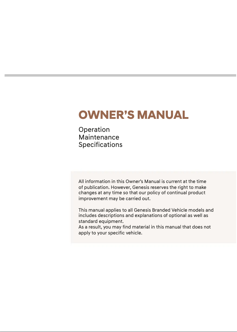 Image de la première page du manuel de l'appareil G90 (2025)