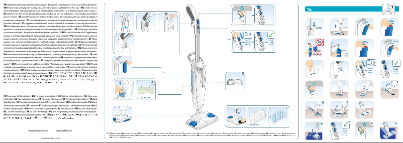 Page n°1 - Manuel utilisateur Tefal Steam Mop VP6557