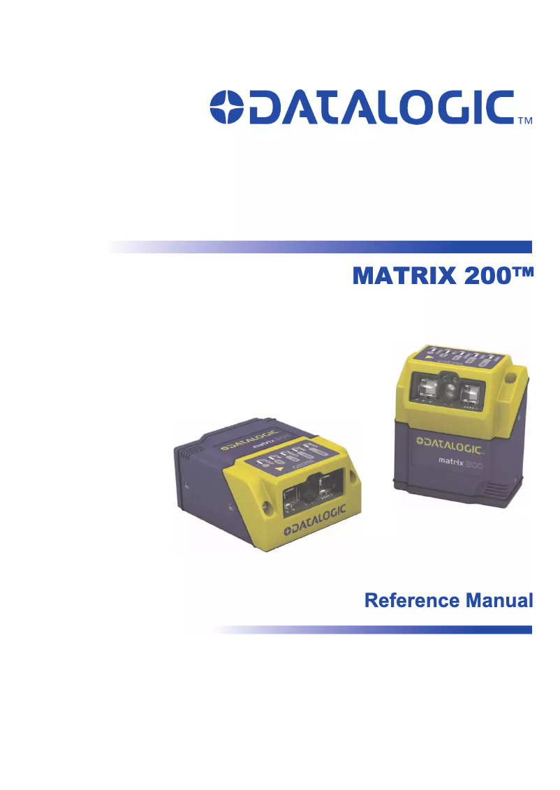 Page 1 de la notice Manuel utilisateur Datalogic Matrix 200