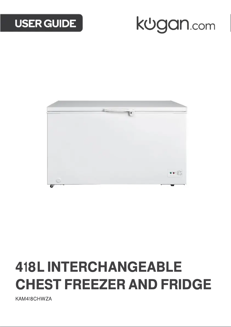 Page n°1 - Manuel utilisateur Kogan KAM418CHWZA