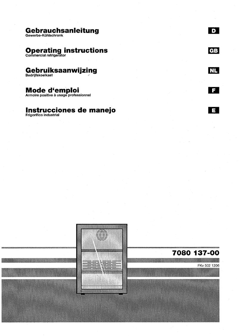 Page n°1 - Manuel utilisateur Liebherr FKV 502