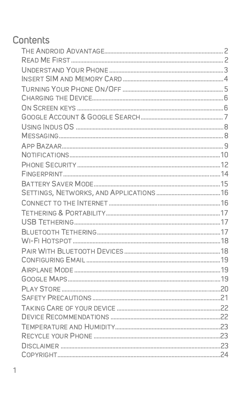 Page n°1 - Manuel utilisateur Micromax Q427