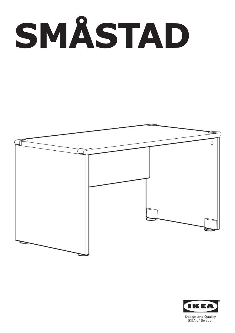Page 1 de la notice Manuel utilisateur Ikea SMÅSTAD 404.335.44
