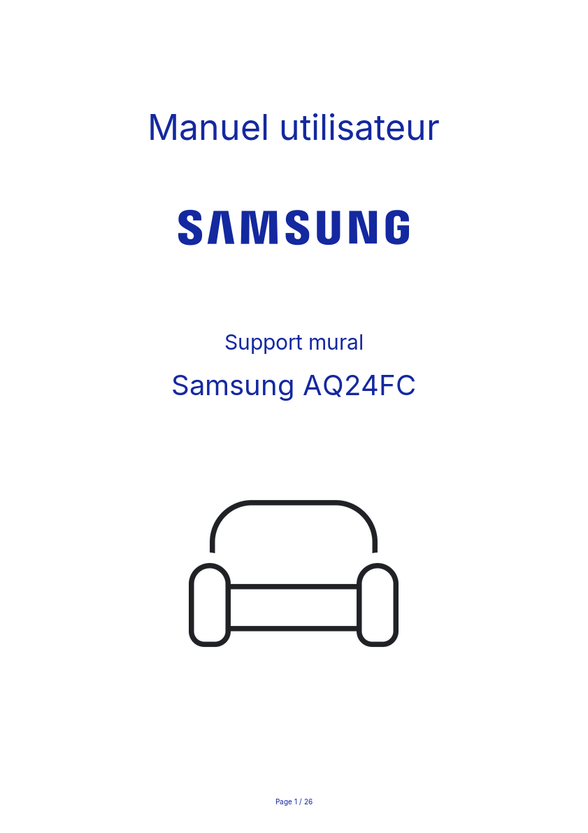 Image de la première page du manuel de l'appareil AQ24FC