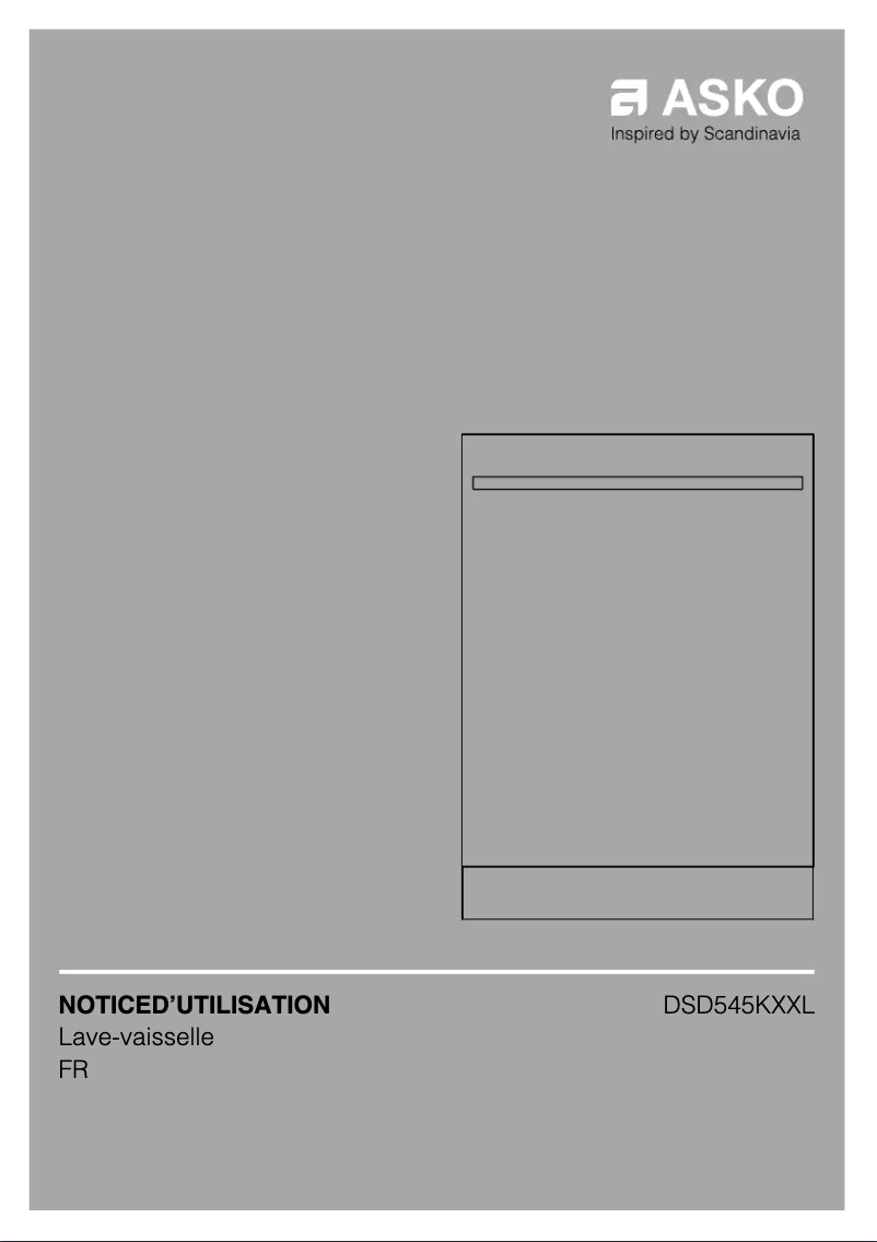 Page n°1 - Manuel utilisateur Asko DSD545KXXL