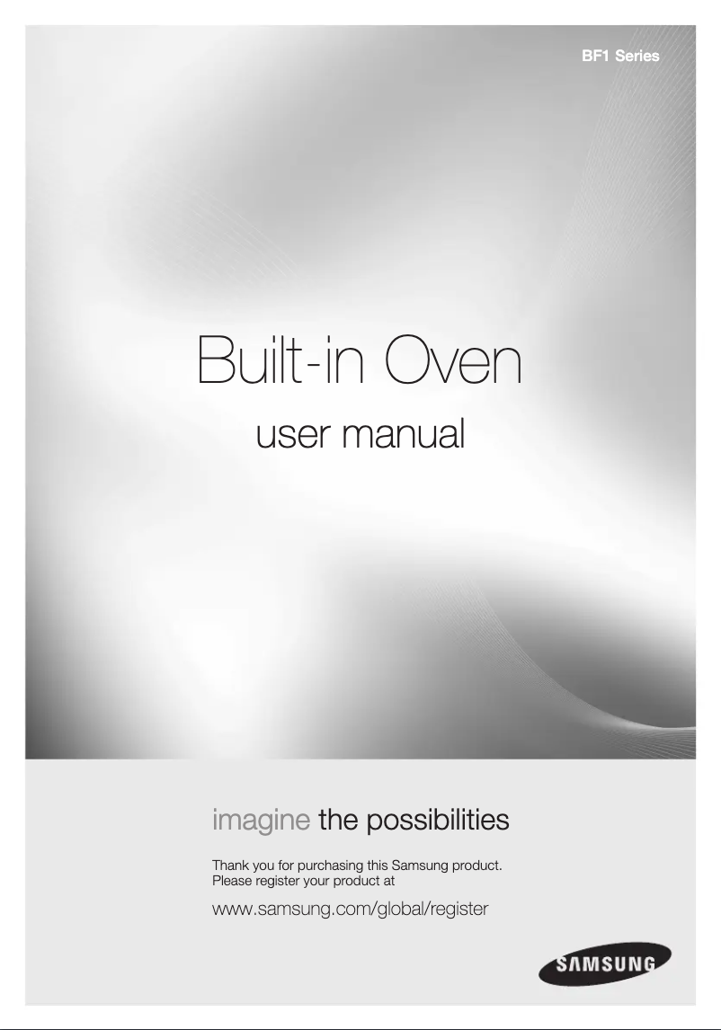 Page 1 de la notice Manuel utilisateur Samsung BF1N3B008